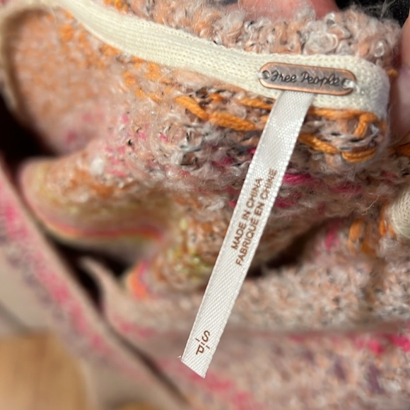 NWT Free People Forever Fair Isle Strawberry Knit Wrap Sweater Dress Small - Picture 8 of 10